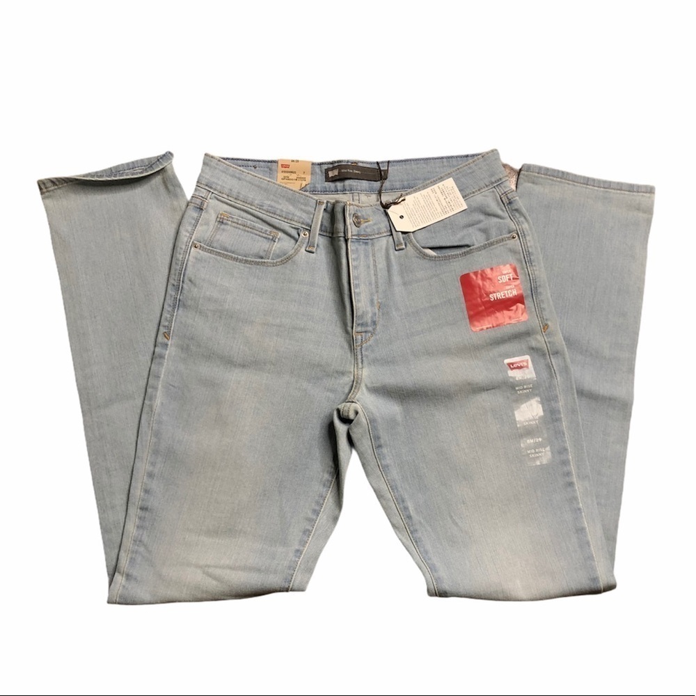 Levi's Mid Rise Skinny Denim Jeans Size 8 New With Tags